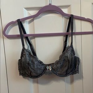Grey lace bralette